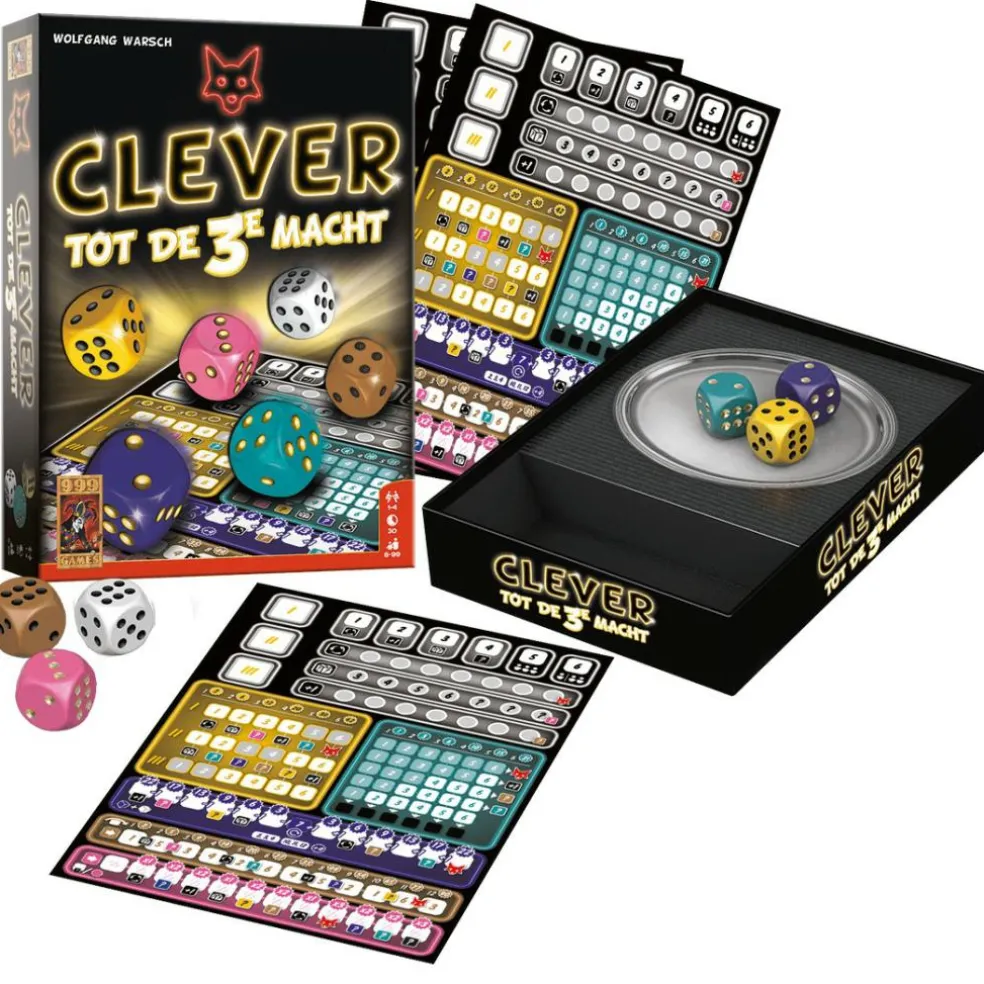 999 Games Clever tot de 3e macht dobbelspel