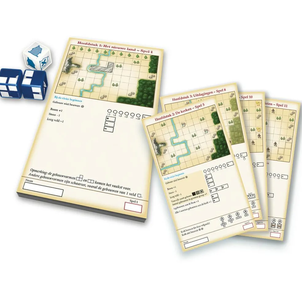 999 Games My City Roll & Write dobbelspel