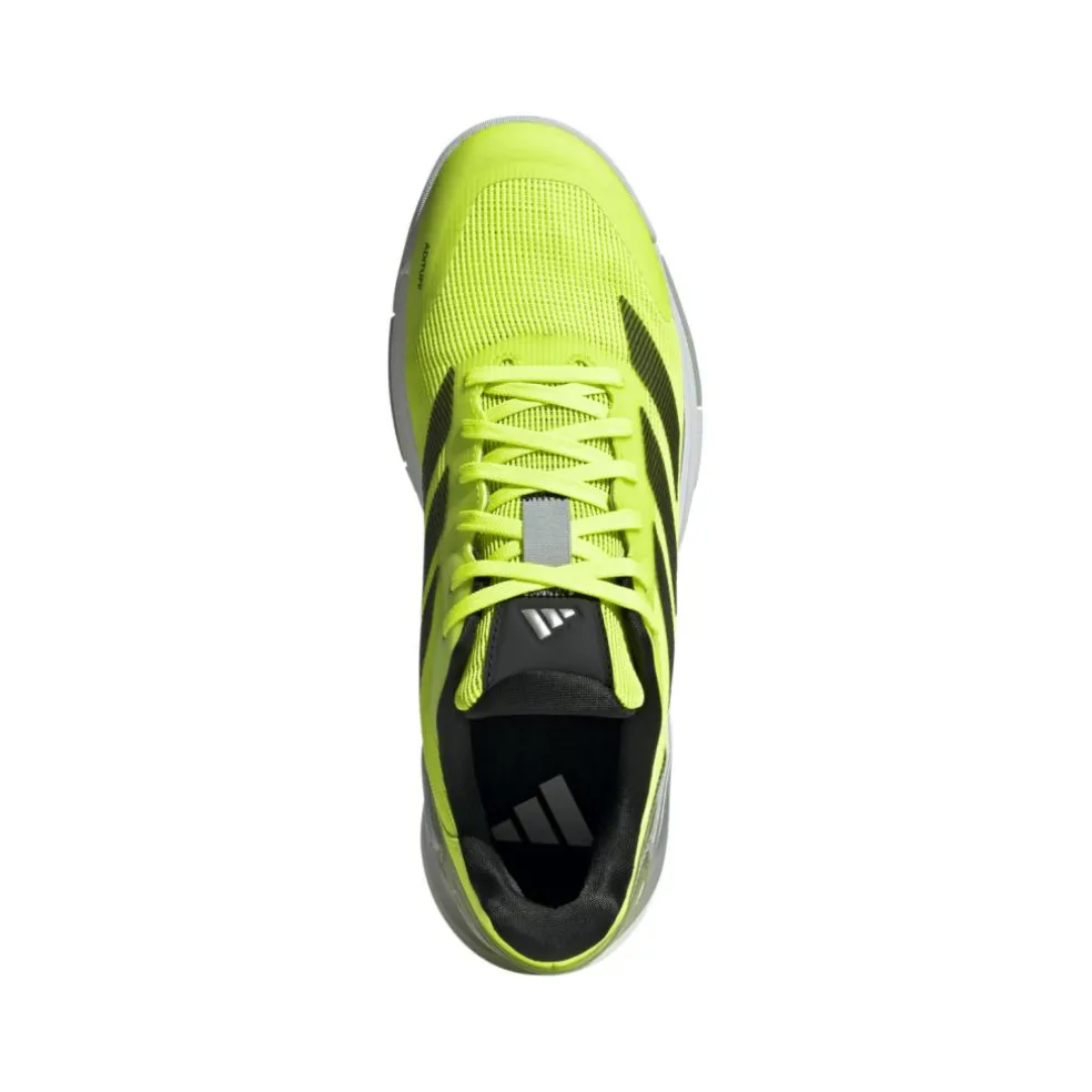 Adidas Crazyquick padelschoenen heren lucid lemon core black silver metallic
