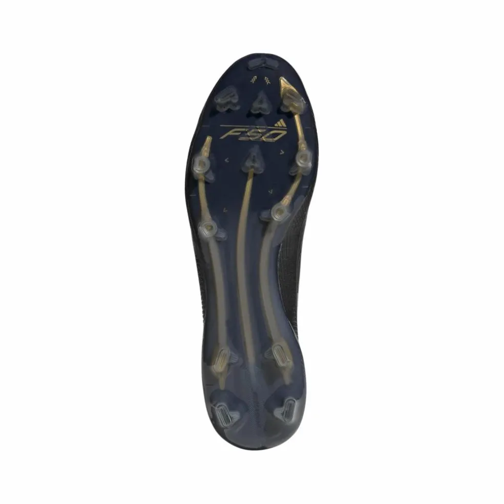 Adidas F50 Elite FG voetbalschoenen heren core black iron metallic gold metallic