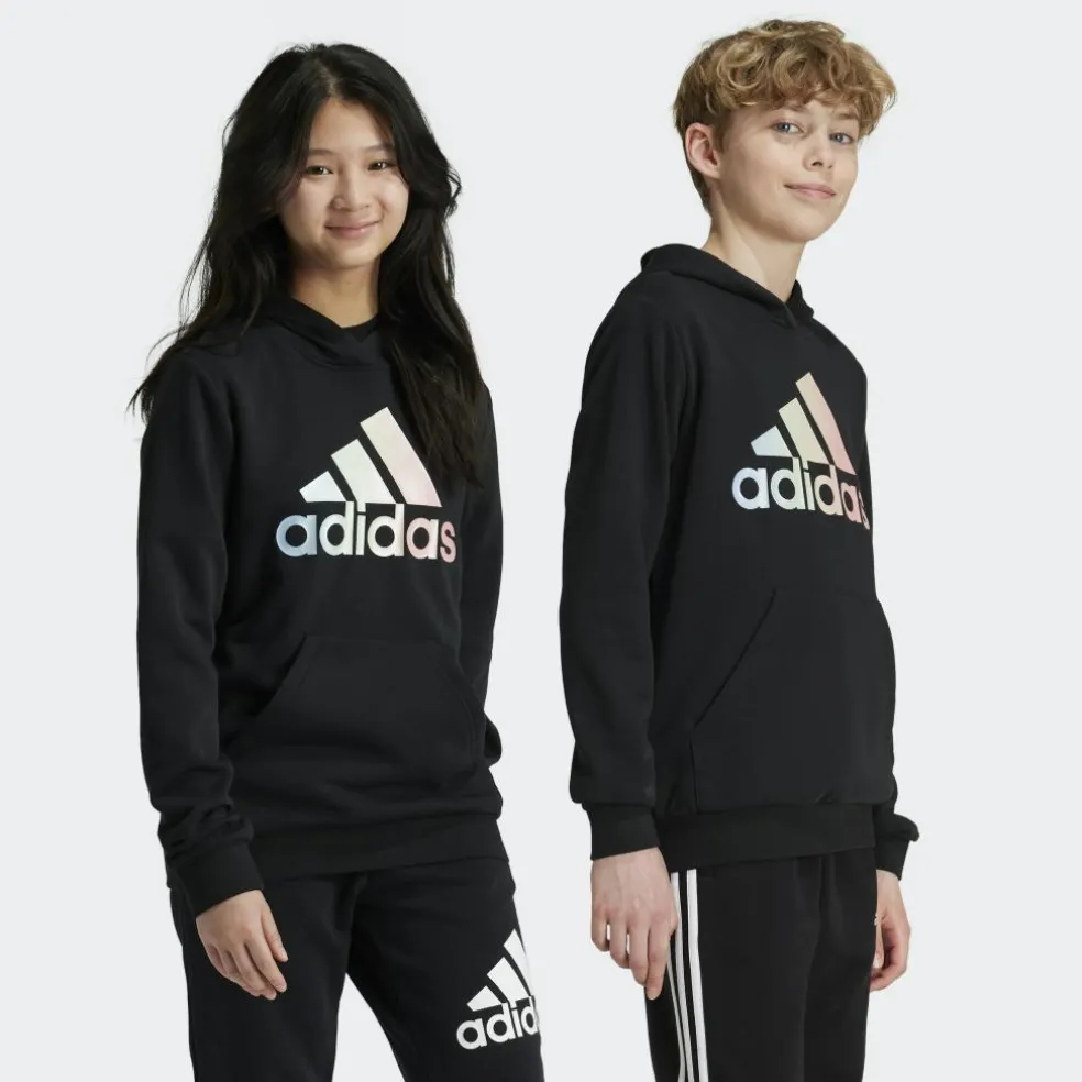 Adidas Metallic Print hoodie junior black