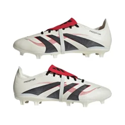 Adidas Predator League FG MG voetbalschoenen off white core black pure ruby
