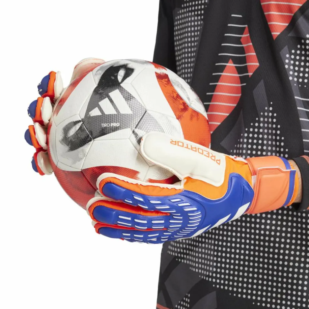 Adidas Predator Match Fingersave keepershandschoenen lucid blue solar red white