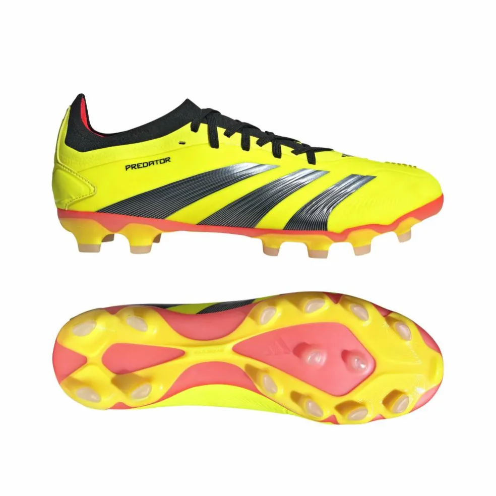 Adidas Predator Pro MG voetbalschoenen heren team solar yellow 2 core black solar red