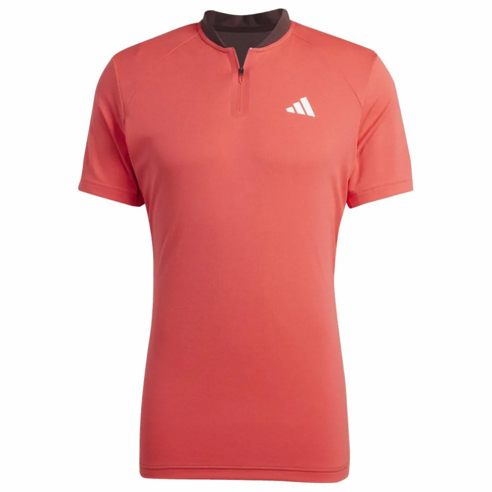 Adidas Pro FreeLift tennispolo heren semi lucid red