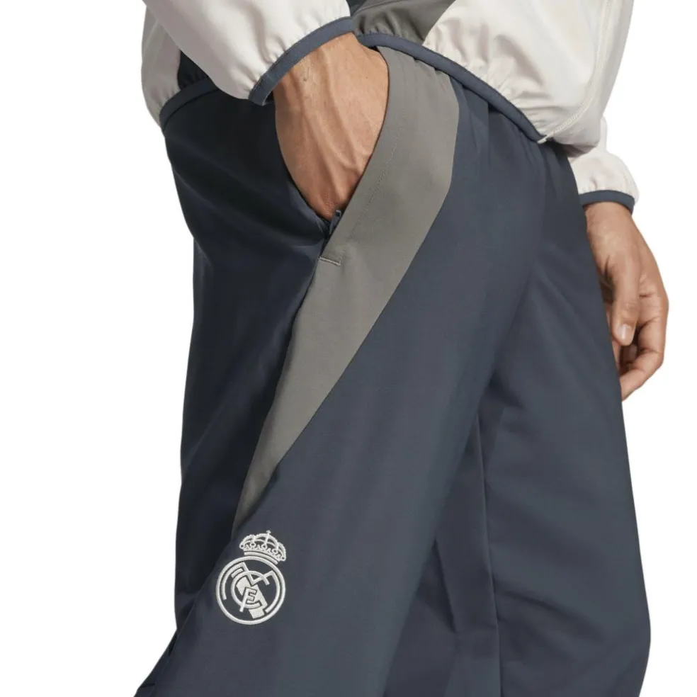Adidas Real Madrid Tiro 24 Competition Presentation trainingsbroek heren grey charcoal putty mauve