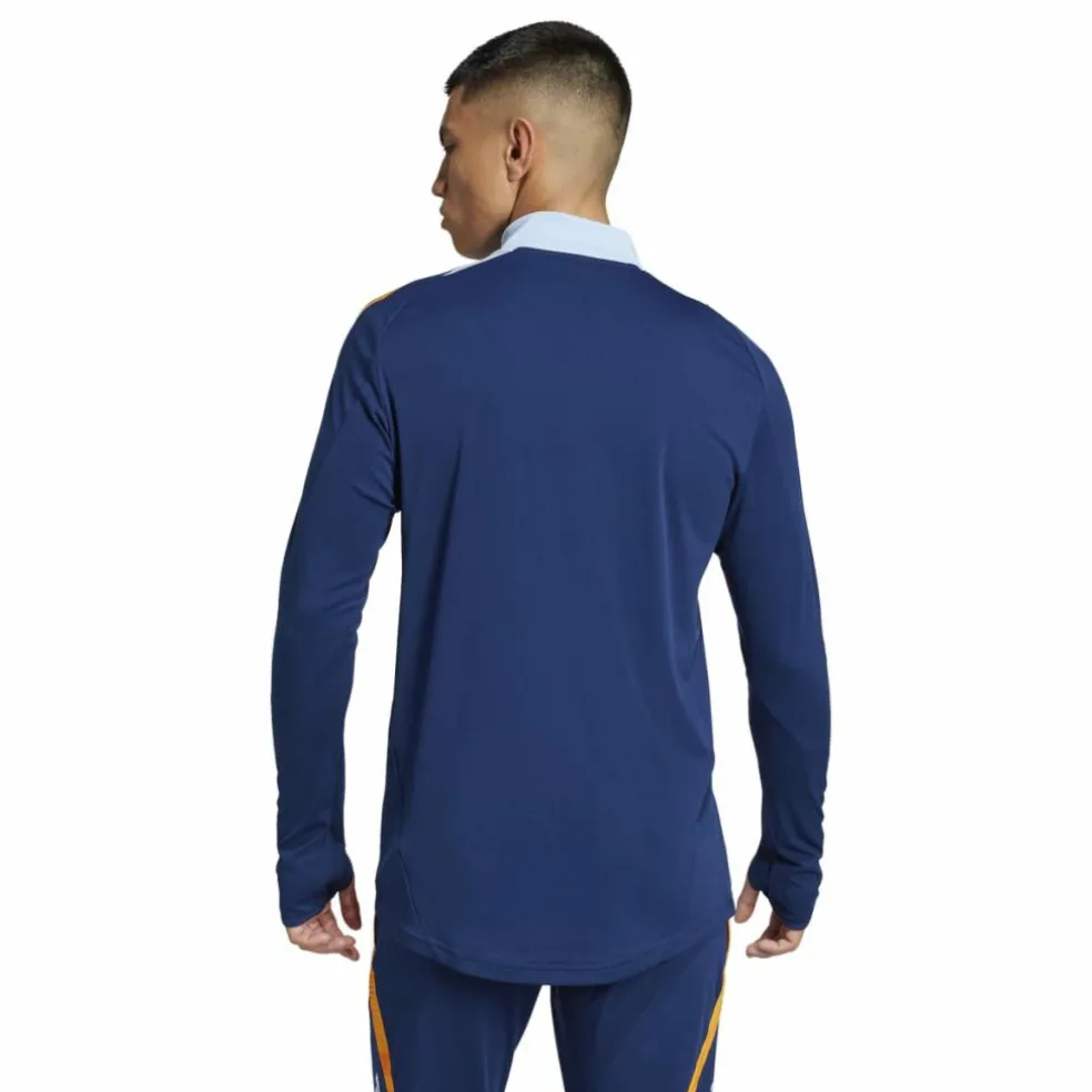 Adidas Real Madrid trainingsshirt heren team navy blue crew orange glow blue