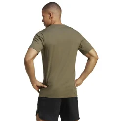 Adidas Train Essentials Seasonal Logo trainingsshirt  heren olive strata