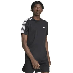 Adidas Train Essentials 3-Stripes shirt heren black white