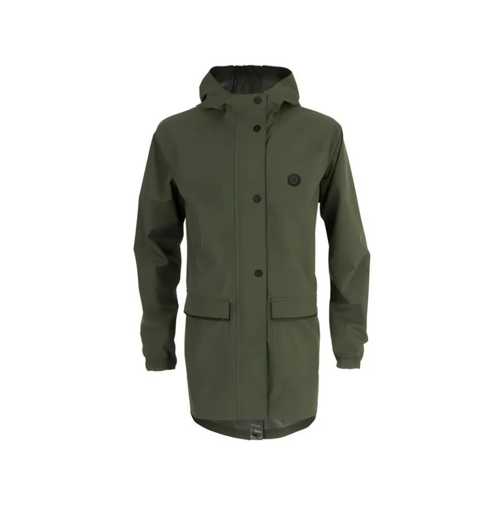 Agu Go Kids Parka Essential regenjas junior army green - 122 - 128