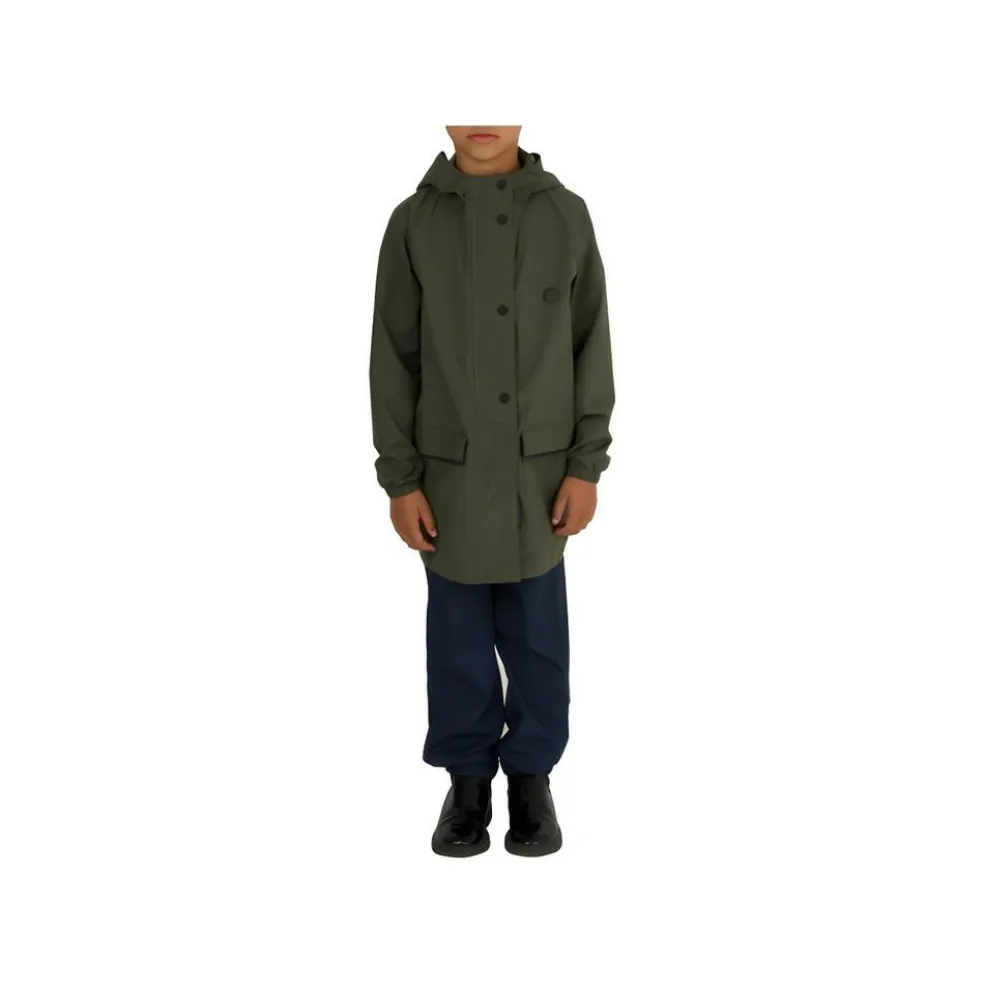 Agu Go Kids Parka Essential regenjas junior army green - 122 - 128