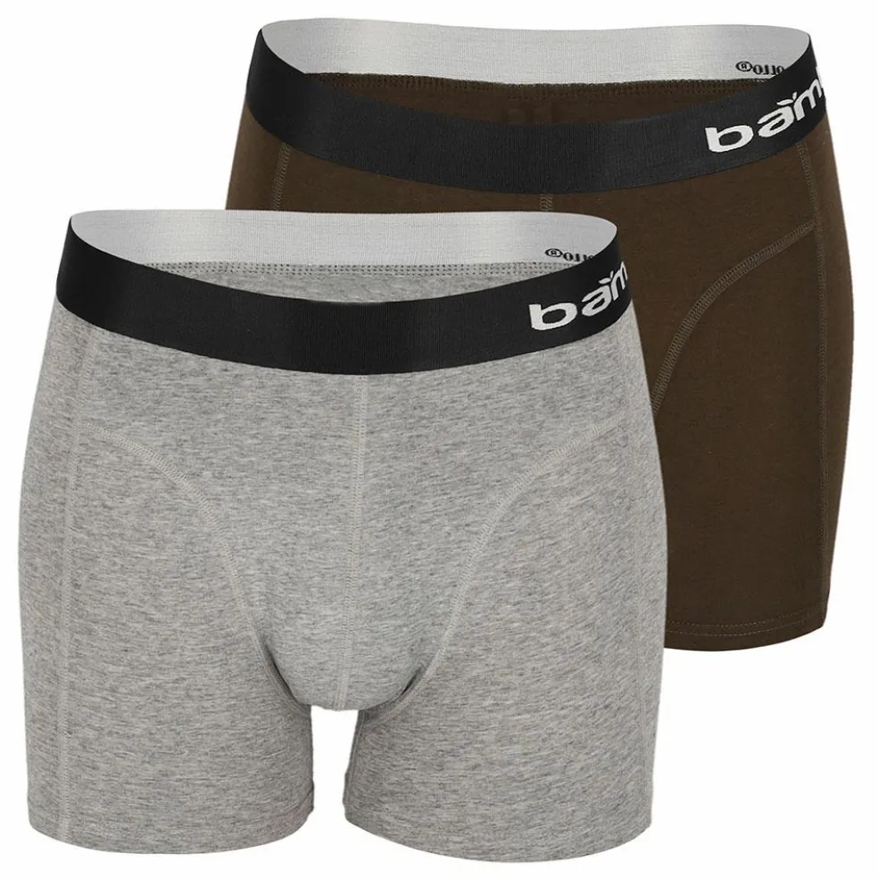 Apollo Bamboo Basic onderbroek heren grey army 2-pack