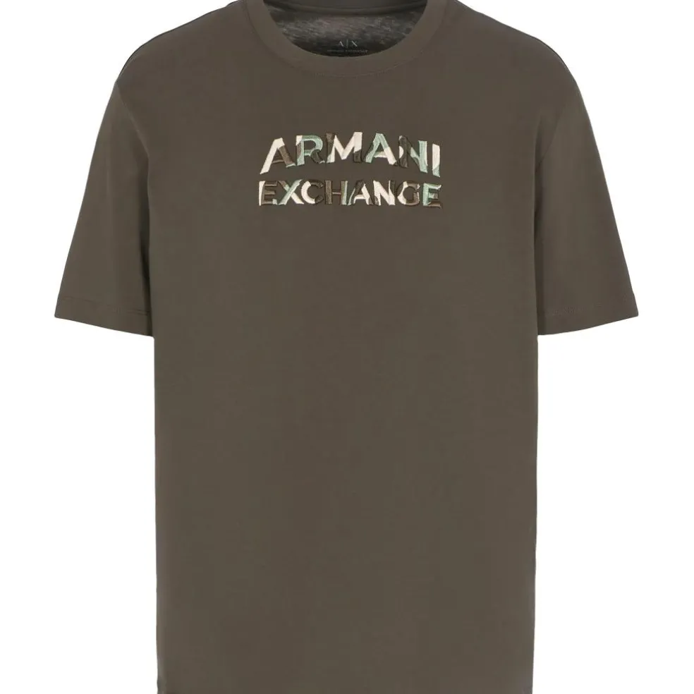 Armani Exchange 6DZTHCZJBYZ shirt heren black olive