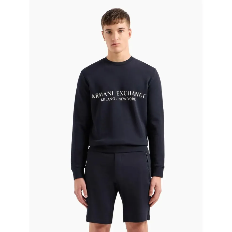 Armani Exchange 8NZM88ZJKRZ sweater heren navy blue