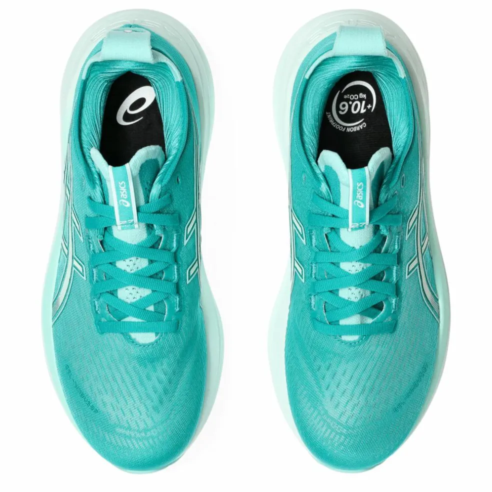 Asics Gel-Nimbus 27 hardloopschoenen dames wave teal illuminate mint