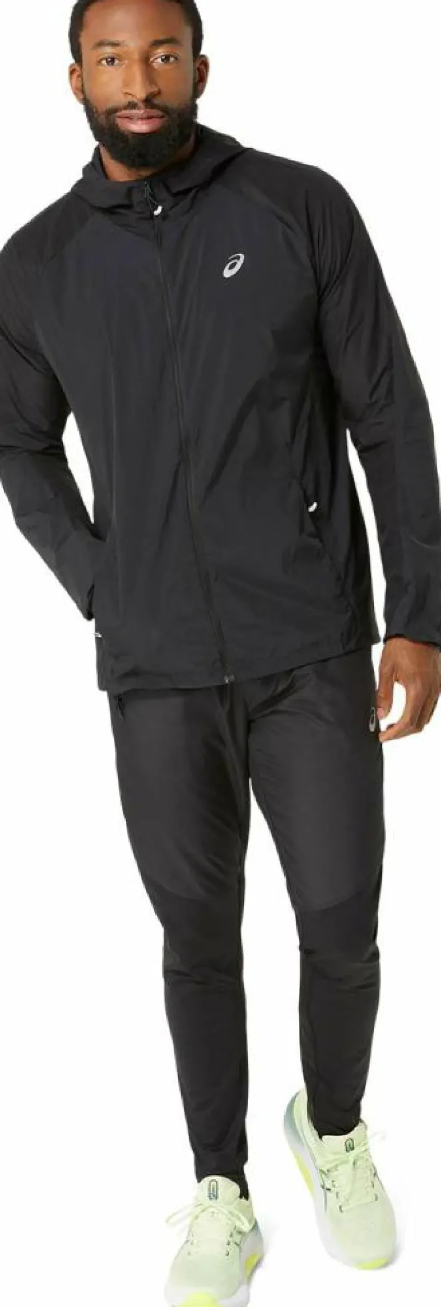 Asics Road Packable hardloopjack heren performance black
