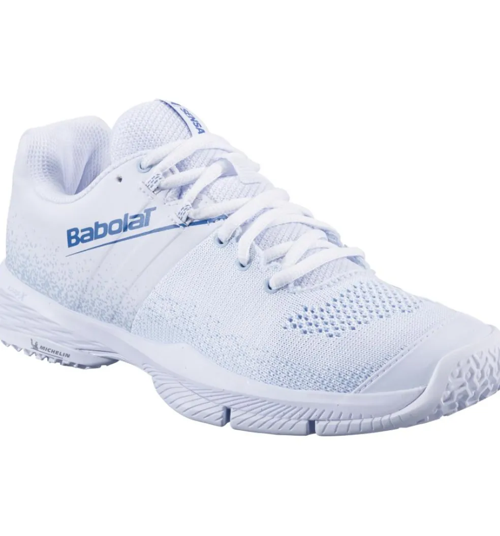 Babolat Sensa padelschoenen dames white cool blue