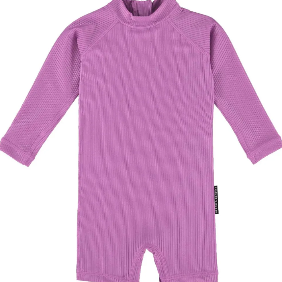 Beach & Bandits Orchid Ribbed badpak baby purple