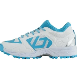 Brabo Elite hockeyschoenen junior white argentinian blue