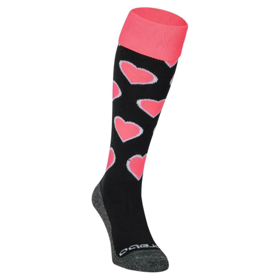Brabo Hearts hockeysokken black pink