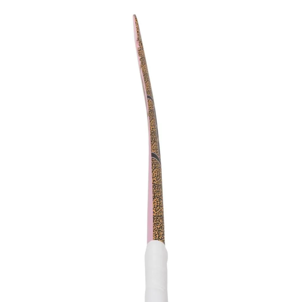 Brabo IT Pure Studio Leopard Classic Curve hockeystick junior soft pink - 36,5 inch