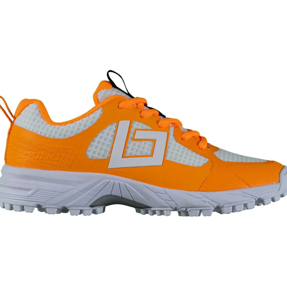 Brabo Tribute hockeyschoenen junior orange white inclusief slippers