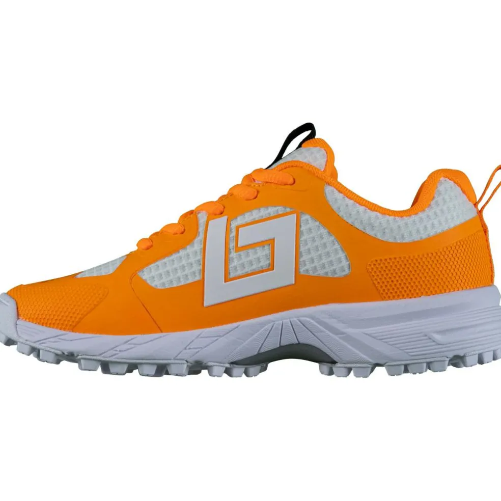 Brabo Tribute hockeyschoenen junior orange white inclusief slippers