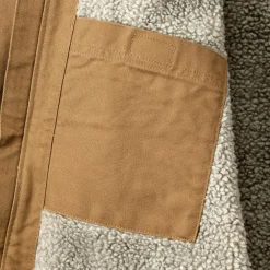 Carhartt Relaxed Fit Washed Duck Sherpa Lined winterjas heren carhartt brown
