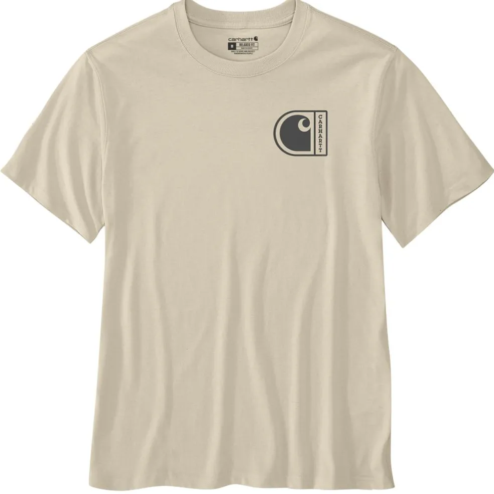 Carhartt Relaxed shirt heren oat milk