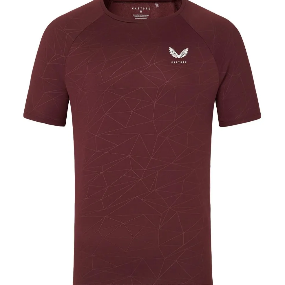 Castore Adapt shirt heren plum mint
