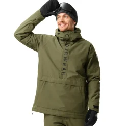 ColourWear Signature anorak winterjas heren dark olive