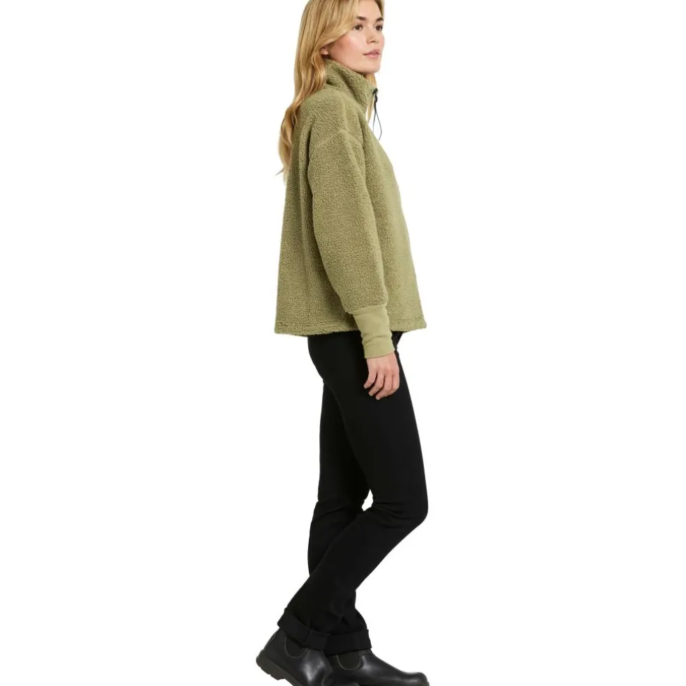 Didriksons Mella vest dames olive green