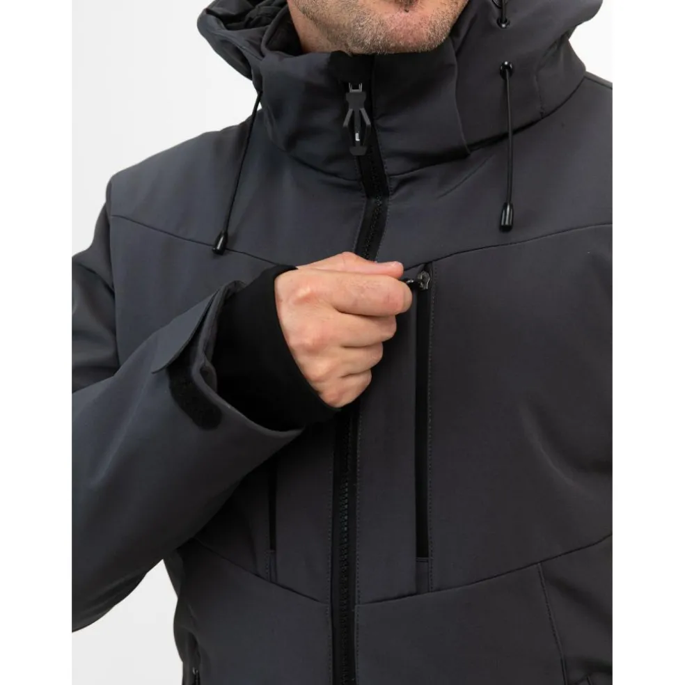 Falcon Boris softshell winterjas heren phantom