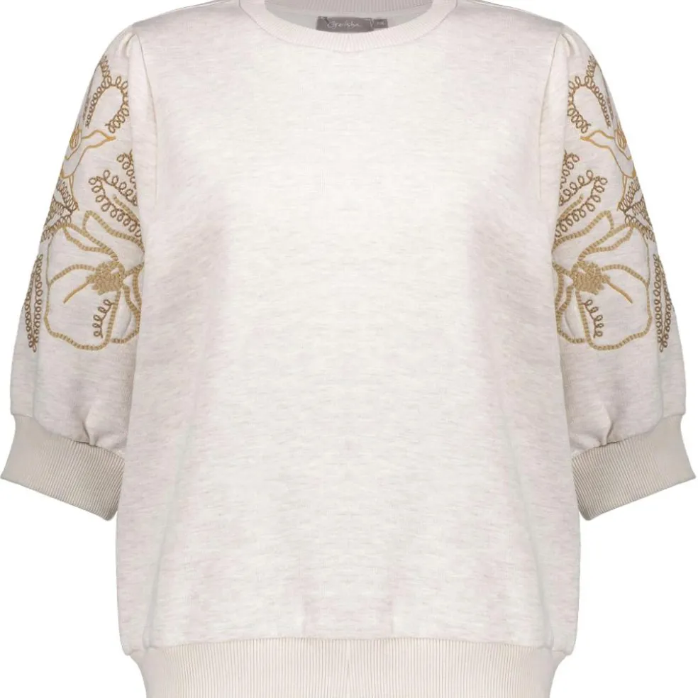 Geisha sweater dames beige melange