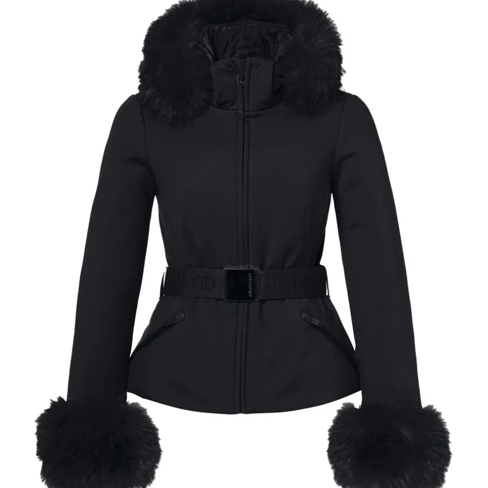 Goldbergh GISELLE FAUX softshell winterjas dames black