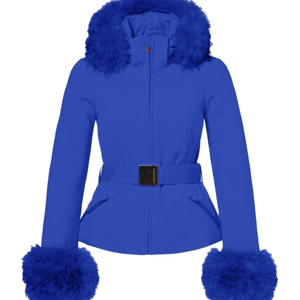 Goldbergh GISELLE FAUX softshell winterjas dames dazzling blue