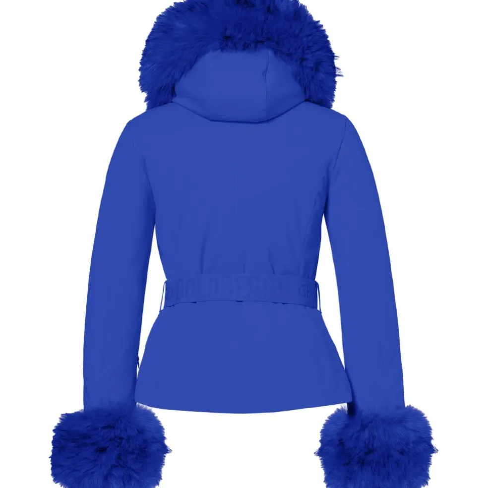 Goldbergh GISELLE FAUX softshell winterjas dames dazzling blue