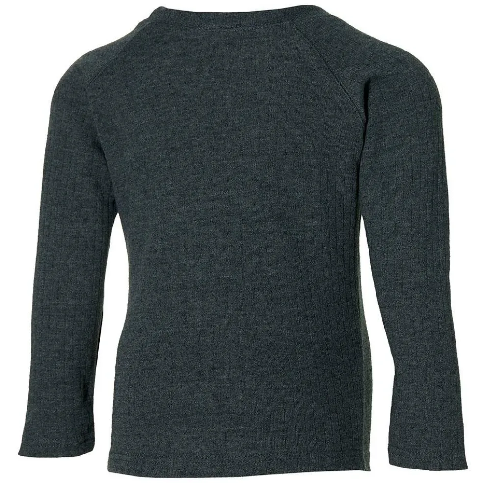 Heatkeeper Basic LS thermoshirt junior antraciet melange