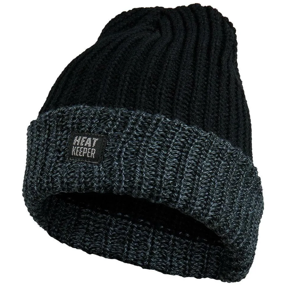 Heatkeeper Thermisch muts heren black grey