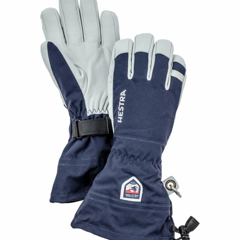Hestra Army Leather Heli Ski handschoenen navy off white