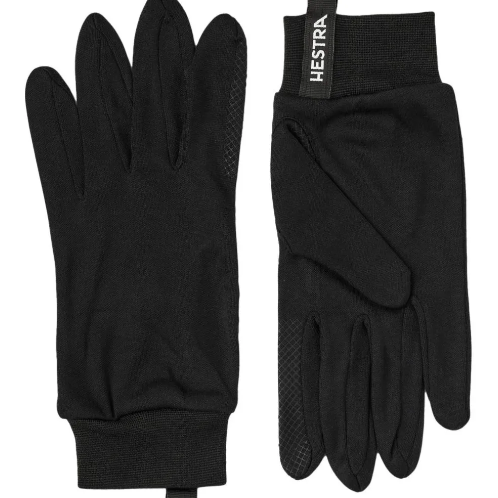 Hestra Silk Liner Touch Point handschoenen voering black