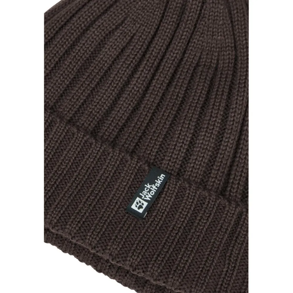 Jack Wolfskin Rib Knit muts peat