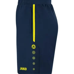 Jako Allround voetbalbroekje marine fluogeel