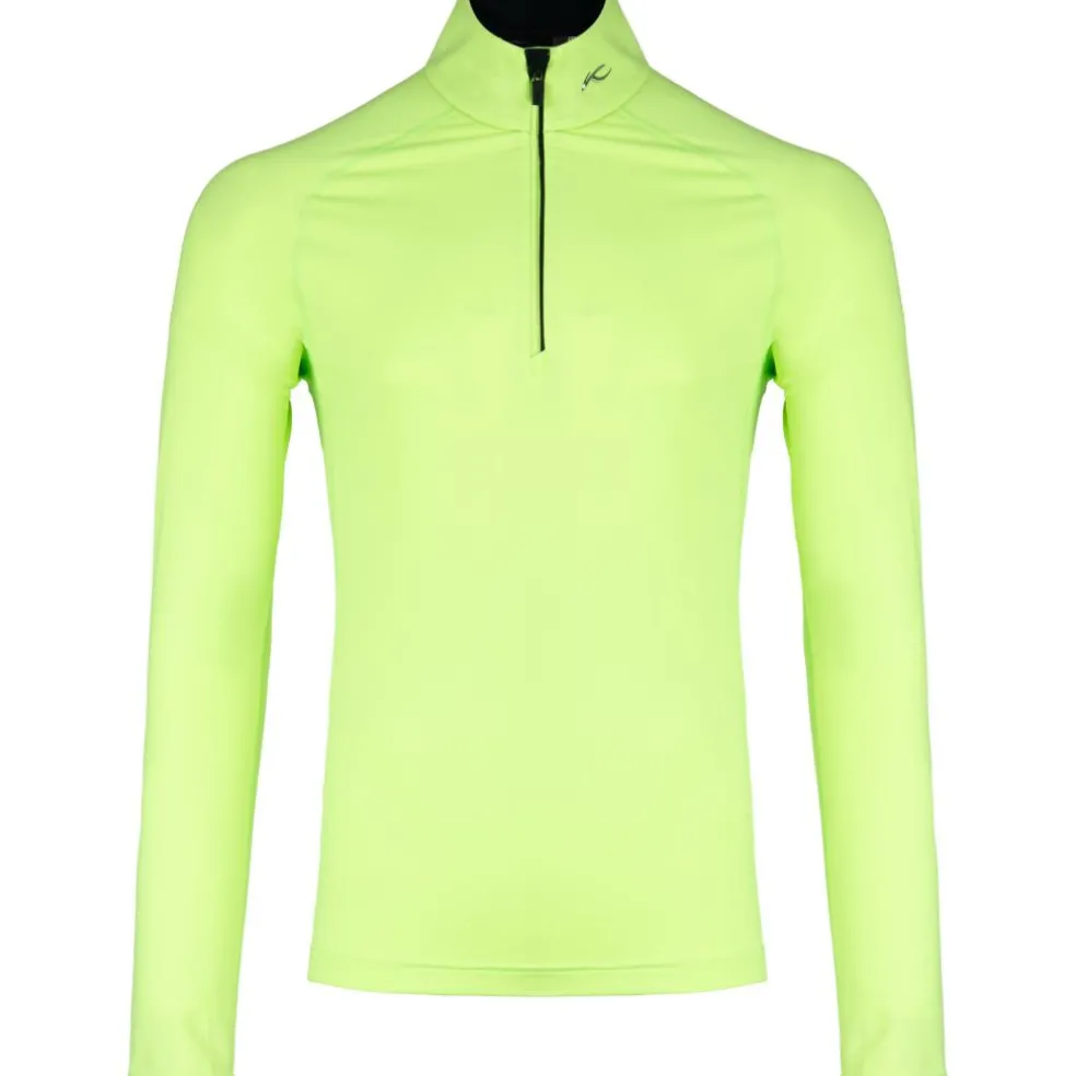 Kjus Feel Half-Zip skipully heren limelight black