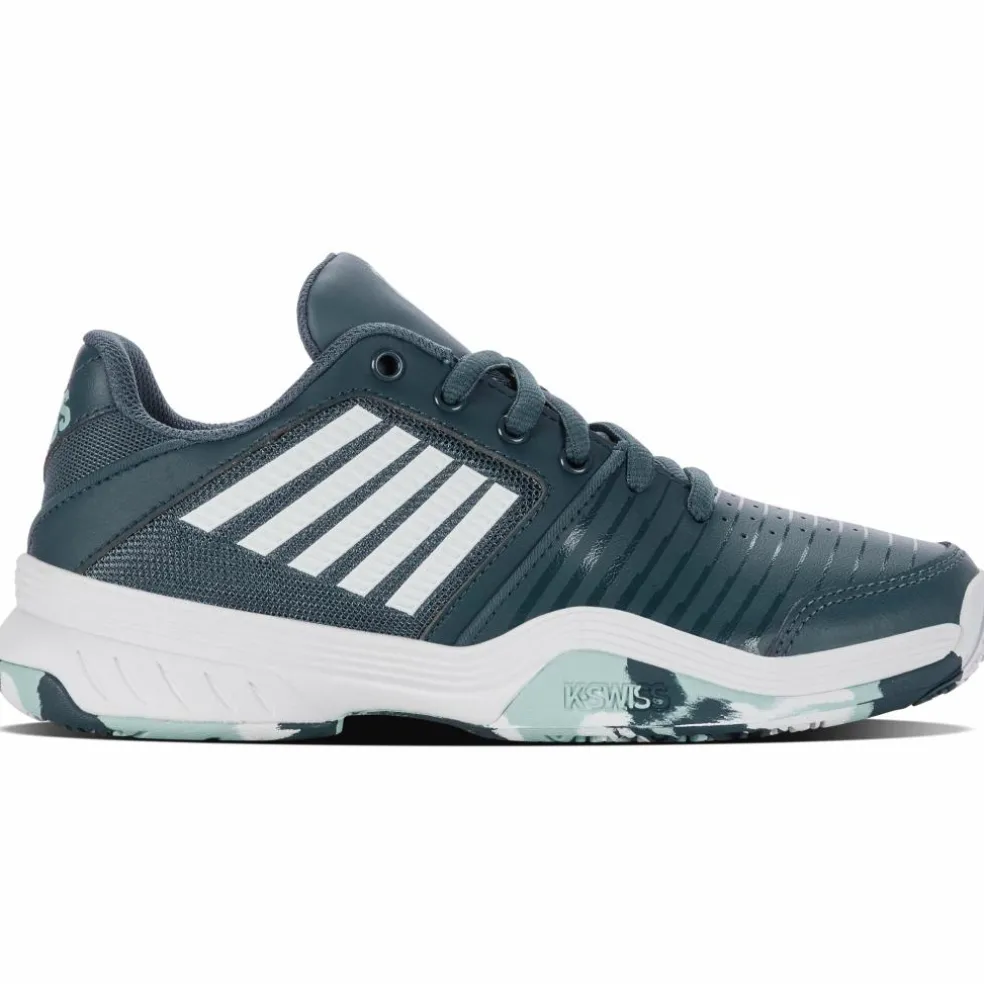 K-Swiss Court Express Omni tennisschoenen junior indian teal white aqua splash