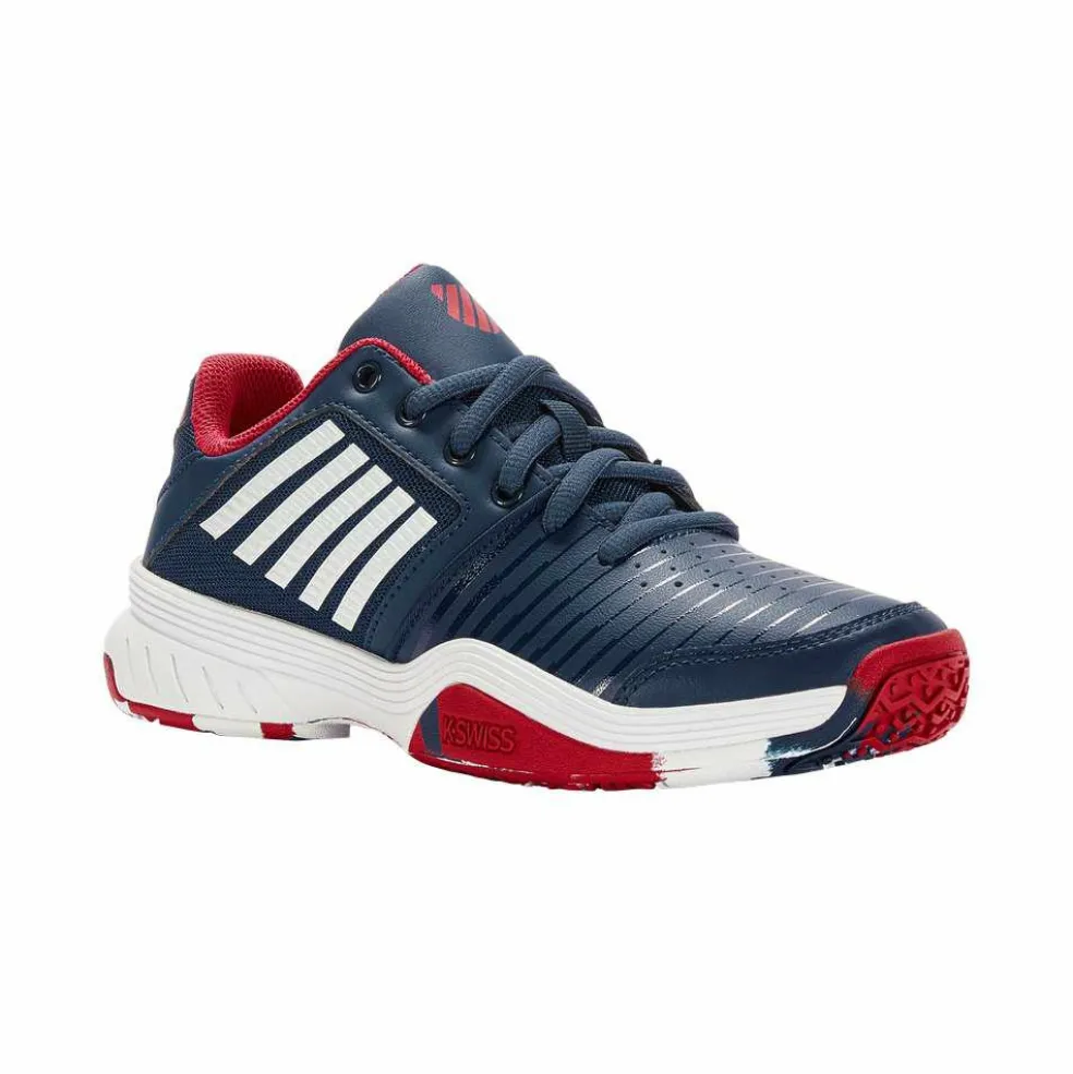 K-Swiss Court Express Omni tennisschoenen junior blue opal white lollipop