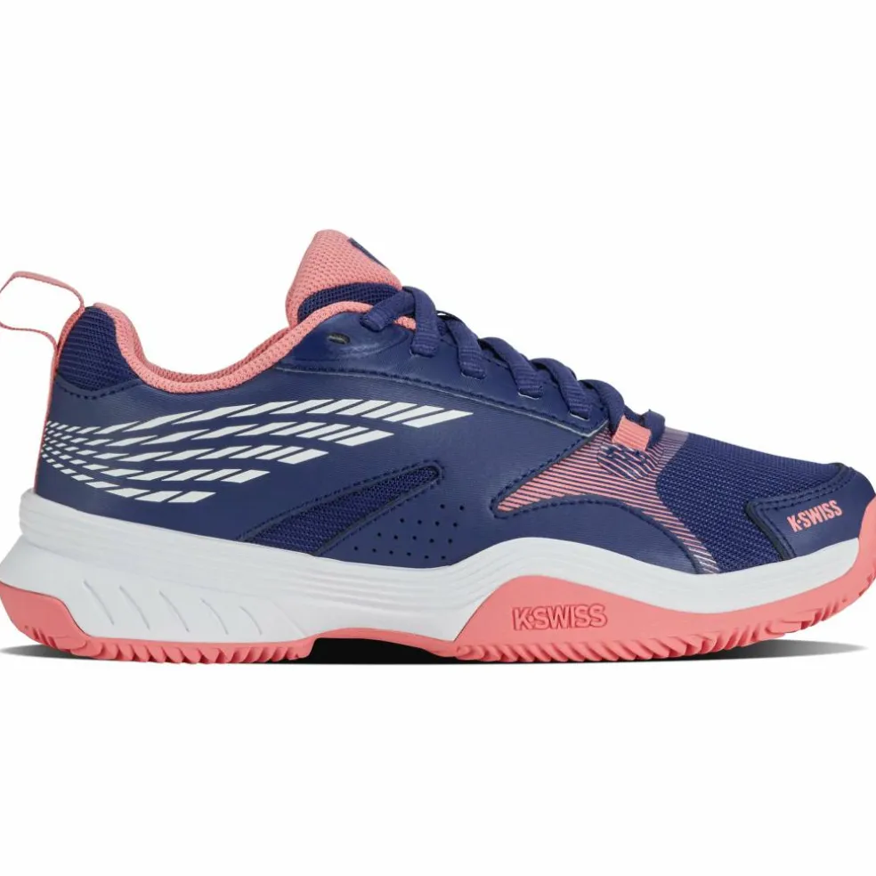K-Swiss SpeedEx HB padelschoenen dames estate blue white strawberry ice