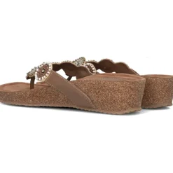 Lazamani Mara slippers dames beige