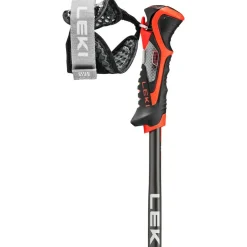 Leki Airfoil 3D skistokken black dark anthracite  bright red