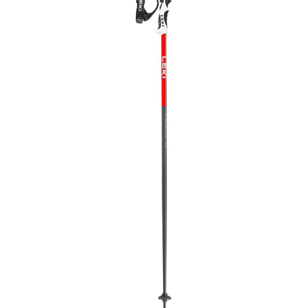 Leki Bold S skistokken dark anthracite bright red white